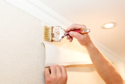 Pose de papier peint à Bach — revêtements muraux et toiles de verre